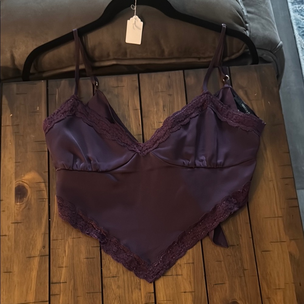 Forever 21 Purple Satin Chemise